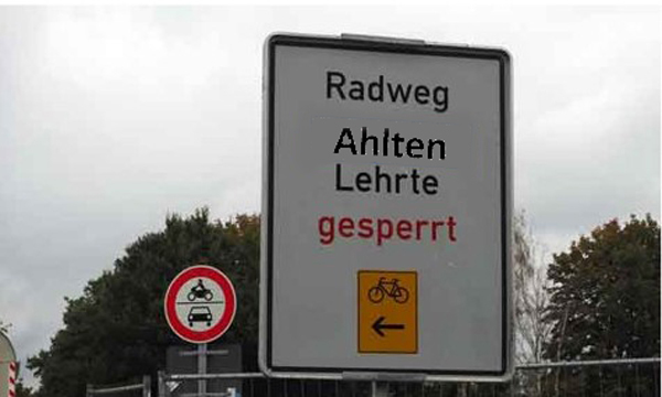 Sanierung des Radweges Ahlten – Lehrte startet