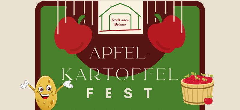 Apfel- und Kartoffelfest am Dorfladen Bolzum
