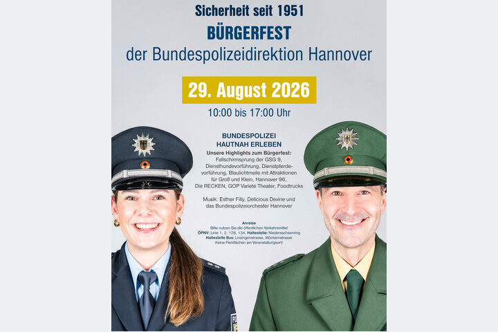 75 Jahre Bundespolizei: Bürgerfest mit spektakulären Einsatzvorführungen und GSG 9