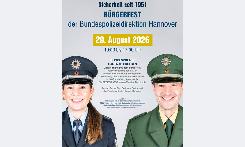 75 Jahre Bundespolizei: Bürgerfest mit spektakulären Einsatzvorführungen und GSG 9