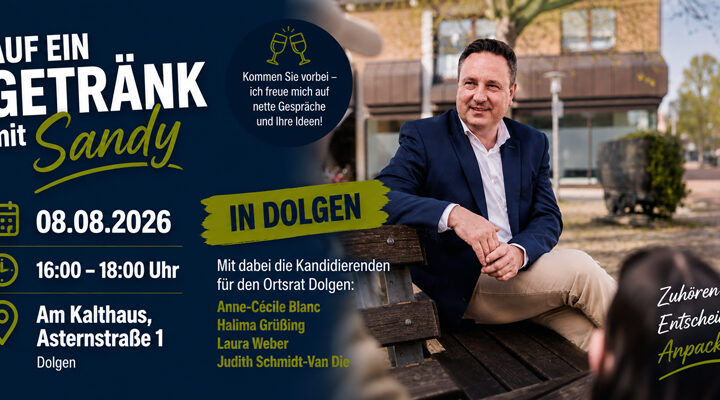 „Auf ein Getränk mit Sandy“ macht Station in Dolgen