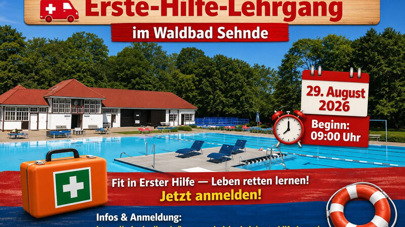 Erste-Hilfe-Lehrgang der DLRG Sehnde im Waldbad