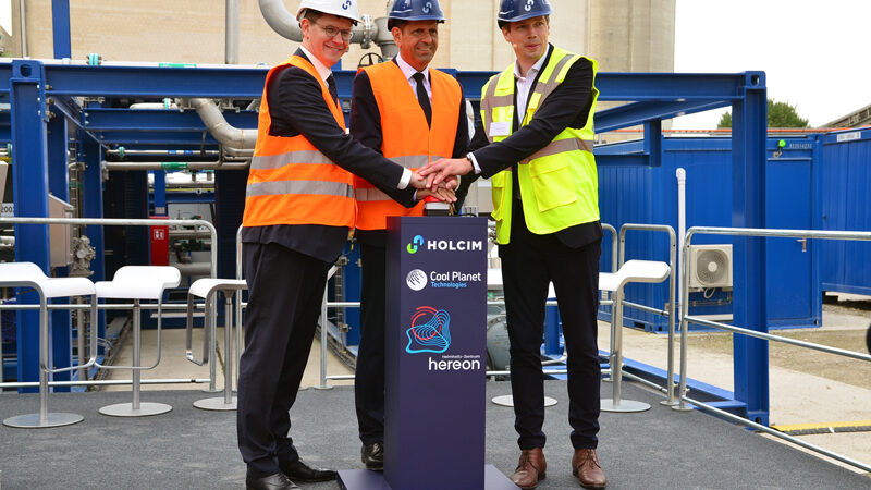 Holcim in Höver testet Anlage für CO₂-Abscheidung im Produktionsbetrieb
