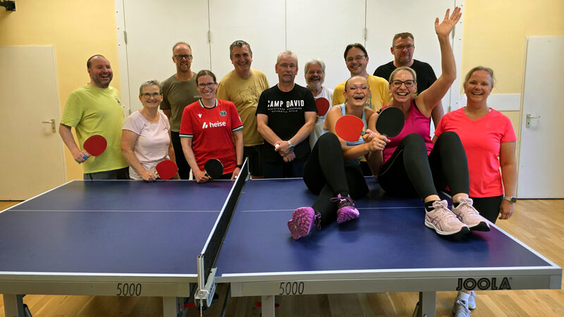 Die MTV Wassel Tischtennistruppe dreht auf