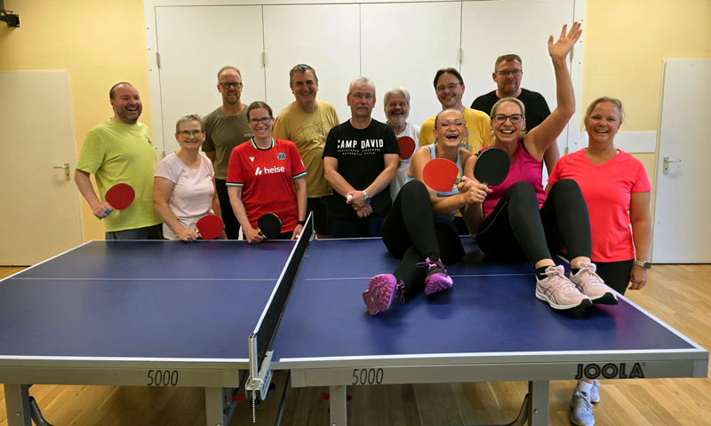 Die MTV Wassel Tischtennistruppe dreht auf