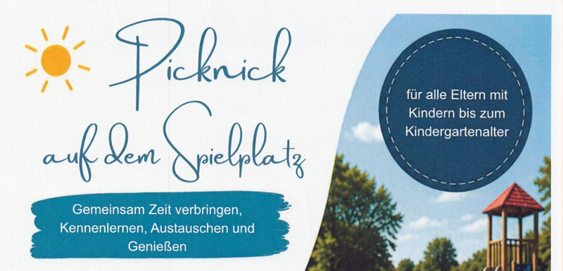 Einladung zum „Picknick auf dem Spielplatz“ in Sehnde