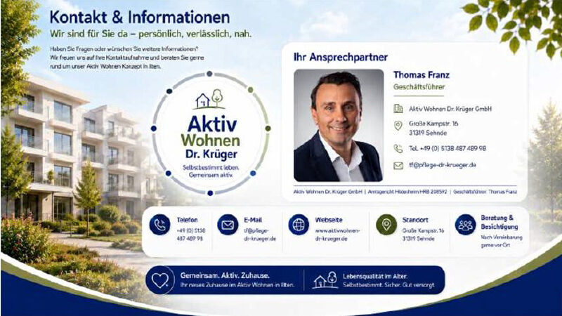 Neue Internetseite von Aktiv-Wohnen zum Projekt Ilten startet