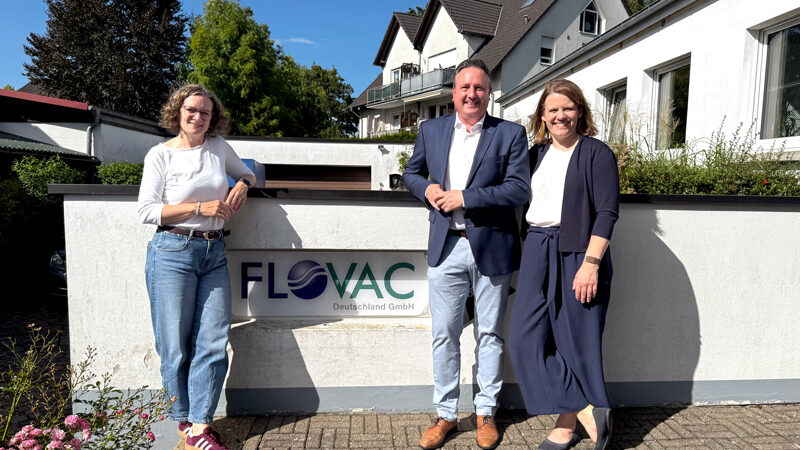 Choitz besucht Flovac Deutschland GmbH mit Julia Willie Hamburg und Sinja Münzberg