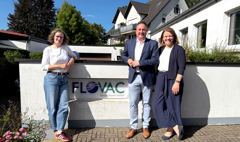 Choitz besucht Flovac Deutschland GmbH mit Julia Willie Hamburg und Sinja Münzberg