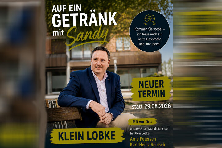 „Auf ein Getränk mit Sandy“: Neuer Termin für Klein Lobke