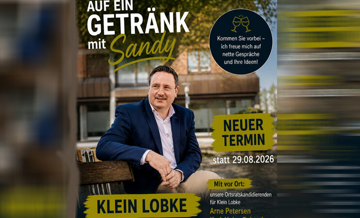 „Auf ein Getränk mit Sandy“: Neuer Termin für Klein Lobke