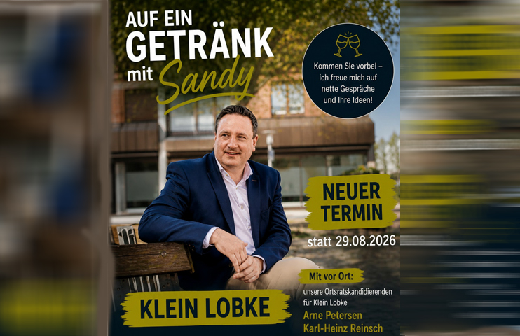 „Auf ein Getränk mit Sandy“: Neuer Termin für Klein Lobke