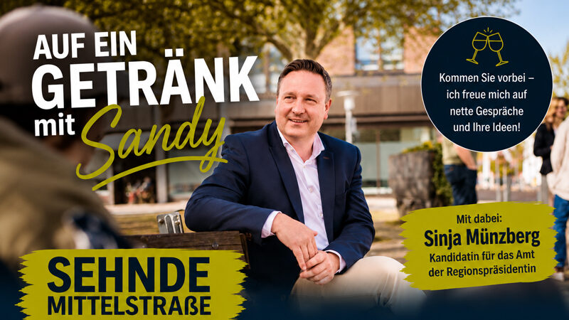 „Auf ein Getränk mit Sandy“: Gesprächsreihe endet mit Sinja Münzberg in Sehnde