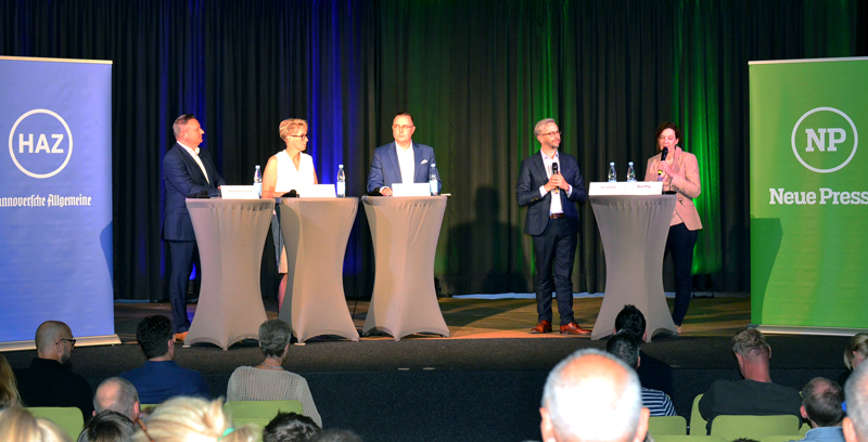 HAZ-Diskussion mit den Bürgermeisterkandidaten in Sehnde