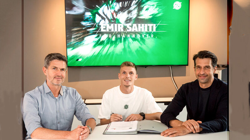 Verstärkung für die Außenbahn: Hannover 96 verpflichtet Emir Sahiti