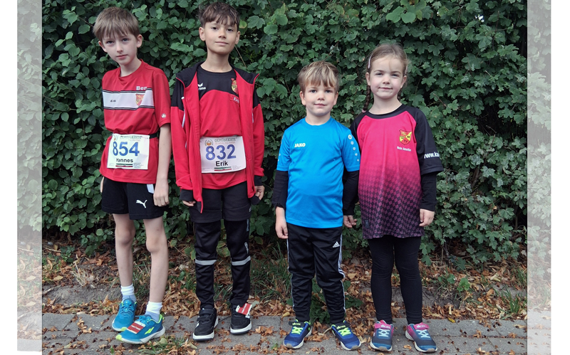 Vier Läufer des MTV Rethmar beim Rübenlauf in Hiddestorf