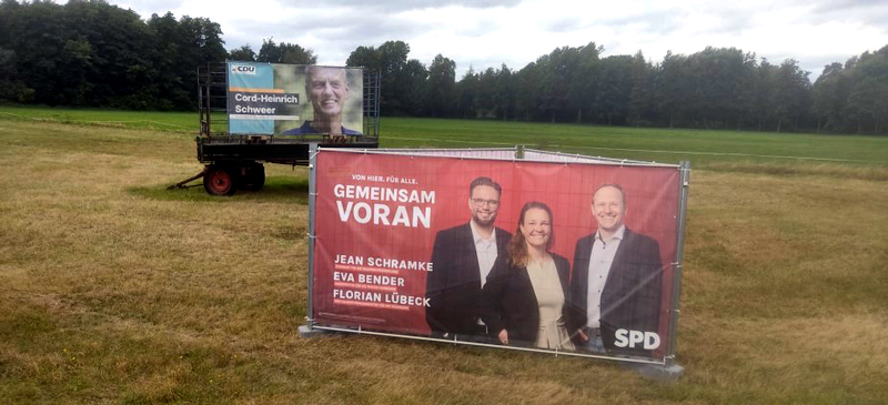 Plakat in Burgdorf falsch gepflanzt?