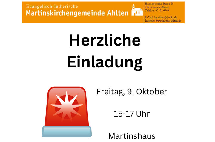 Informationsnachmittag „Sicherheit im Alter“ im Martinshaus Ahlten