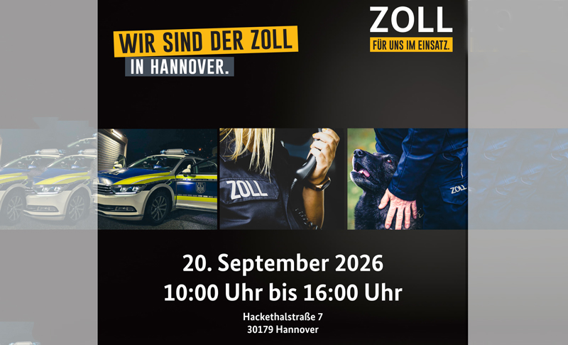 Tag der offenen Tür: „Wir sind der Zoll in Hannover“