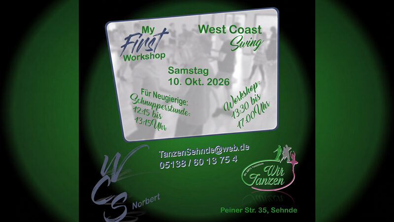 West Coast Swing Workshop ist zurück in Sehnde