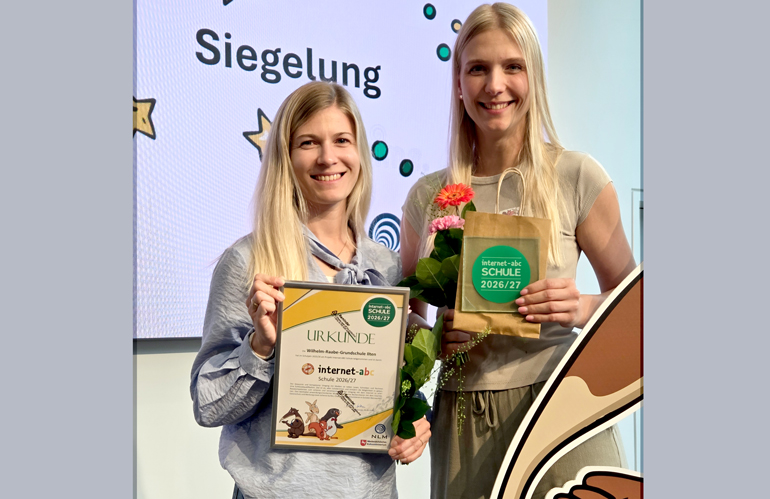 Fit für die digitale Welt: Wilhelm-Raabe-Schule wird „Internet-ABC-Schule“