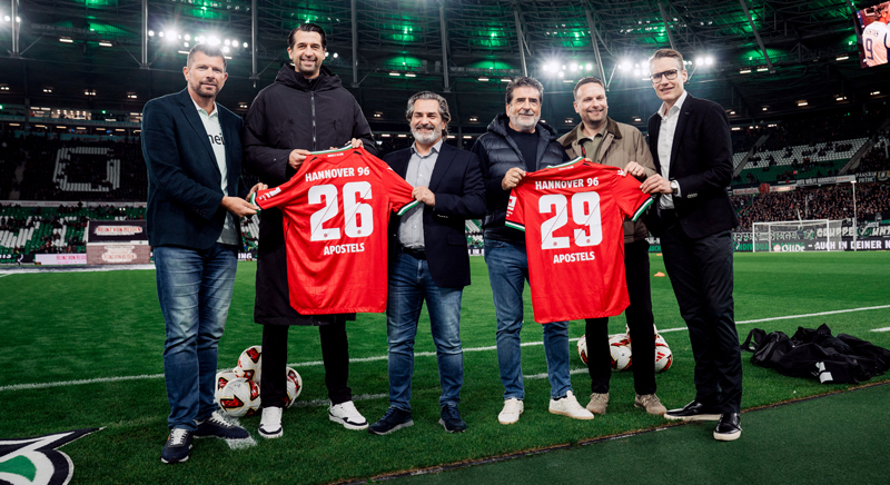 Apostels ist nun Exklusivpartner von Hannover 96