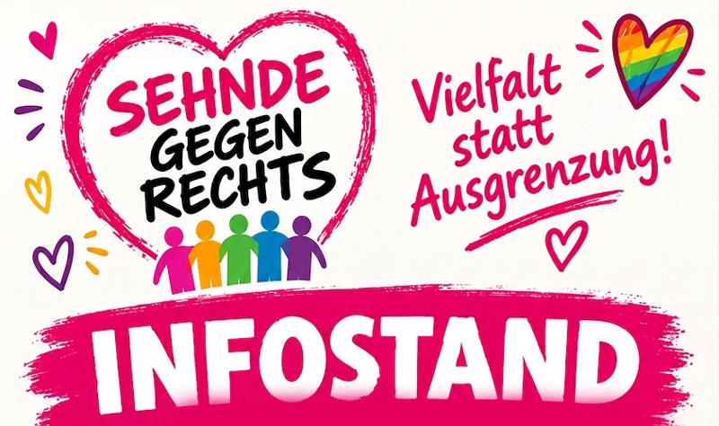 Sehnde gegen Rechts: Infos auf dem Marktplatz