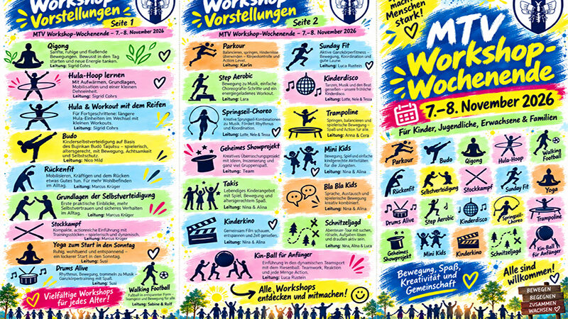 24 Workshops, 570 Plätze: MTV Immensen bringt das ganze Dorf in Bewegung